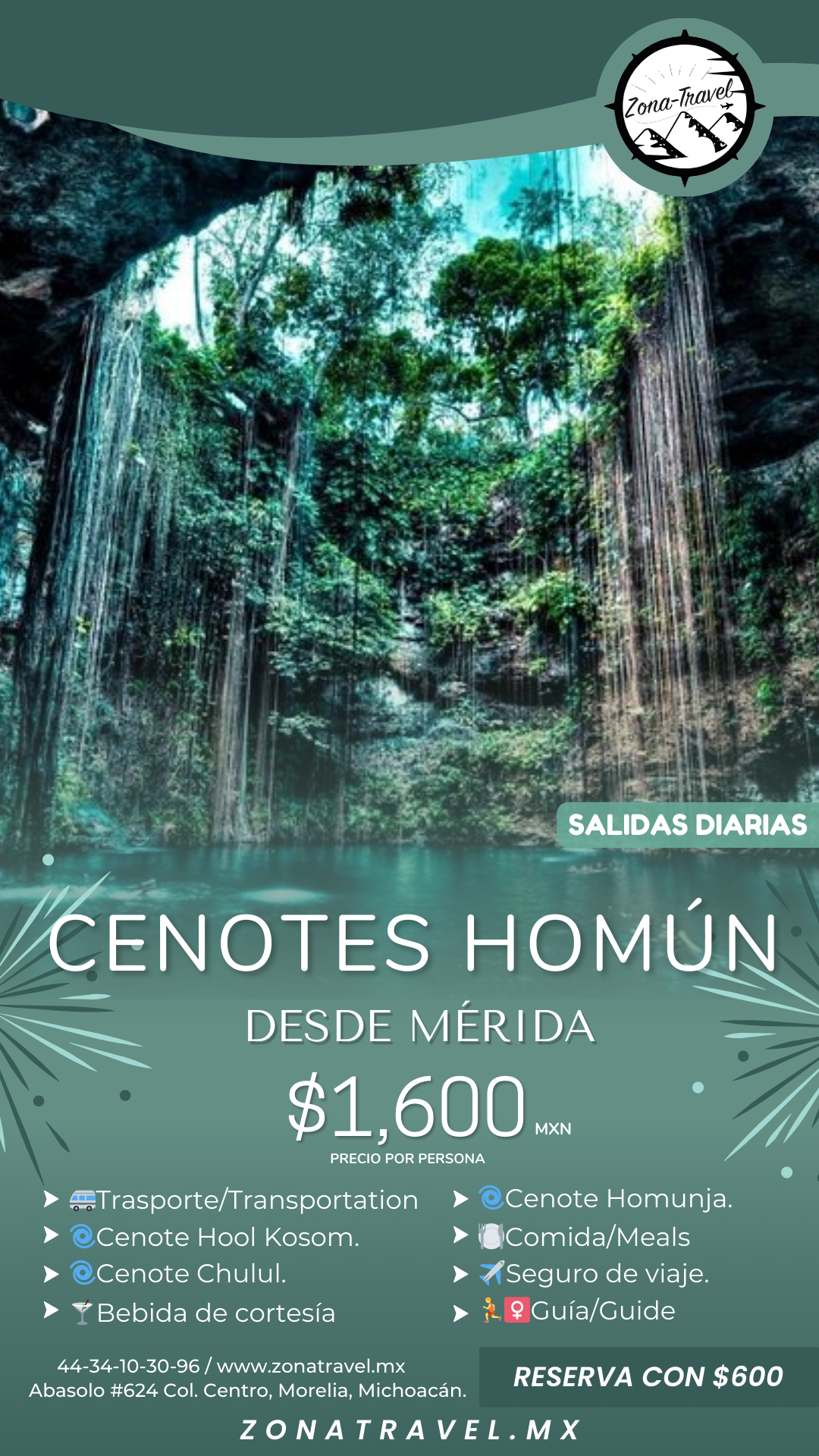 Cenotes de Homún