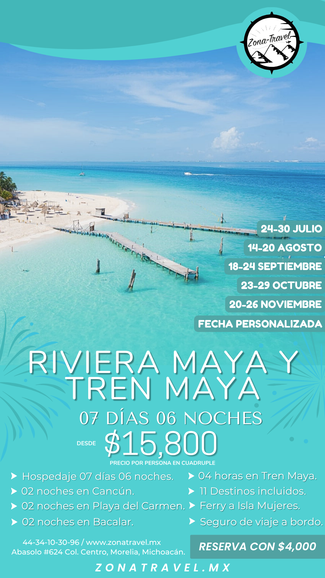 Riviera Maya y Tren Maya - Desde CDMX