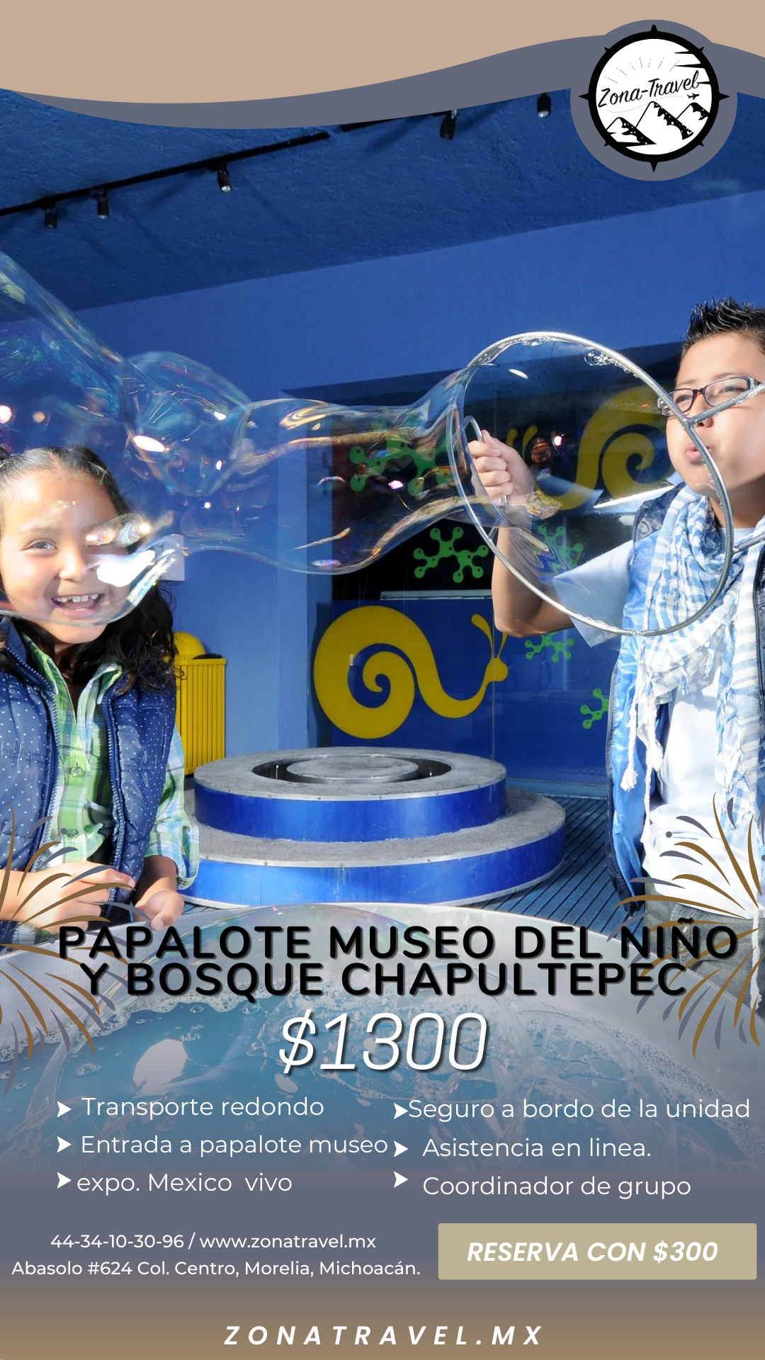 PAPALOTE MUSEO DEL NIÑO y BOSQUE CHAPULTEPEC