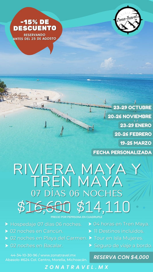 Riviera Maya y Tren Maya
