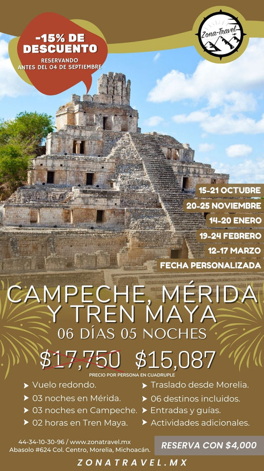 Campeche, Mérida y Tren Maya