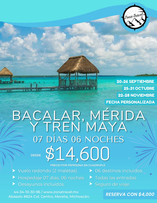 Bacalar, Tren Maya y Mérida