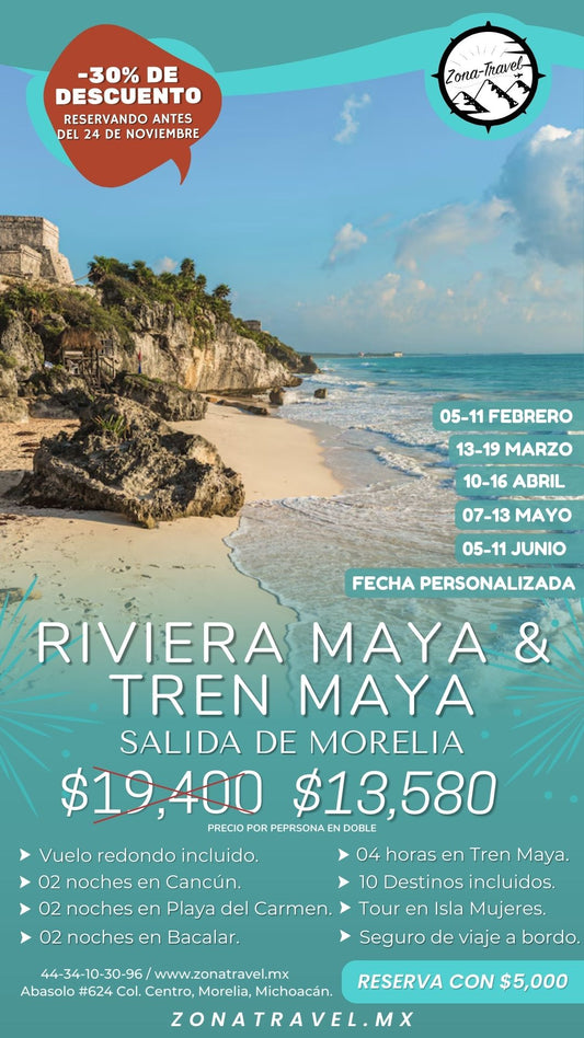 Riviera Maya y Tren Maya