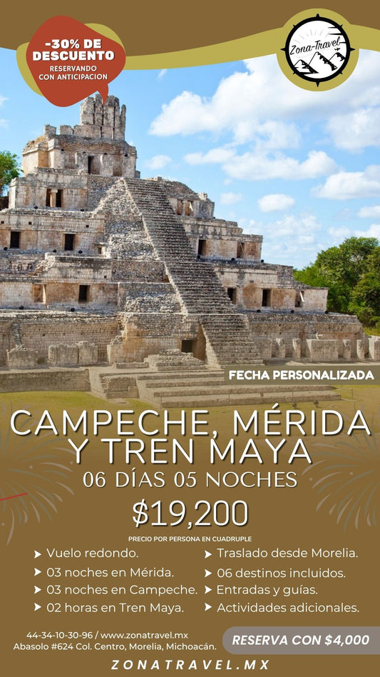 Campeche, Mérida y Tren Maya
