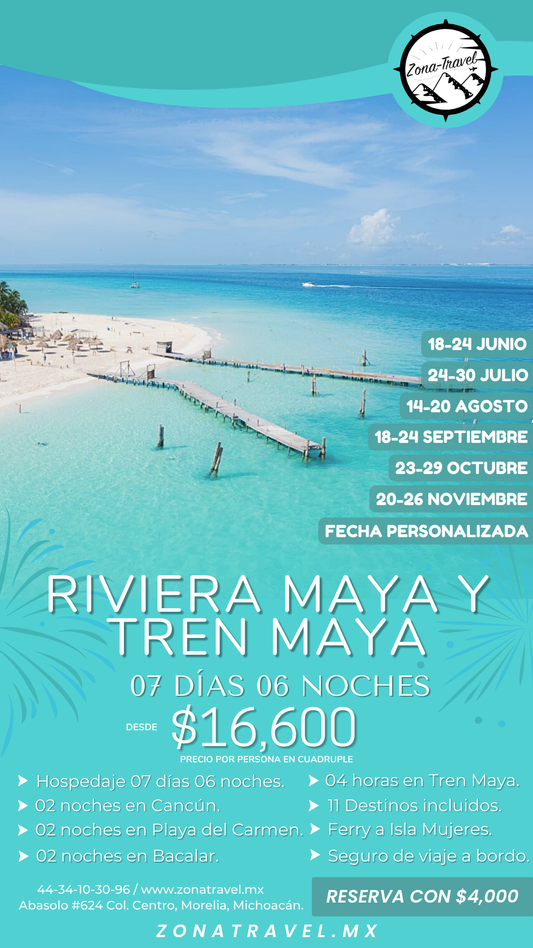 Riviera Maya y Tren Maya