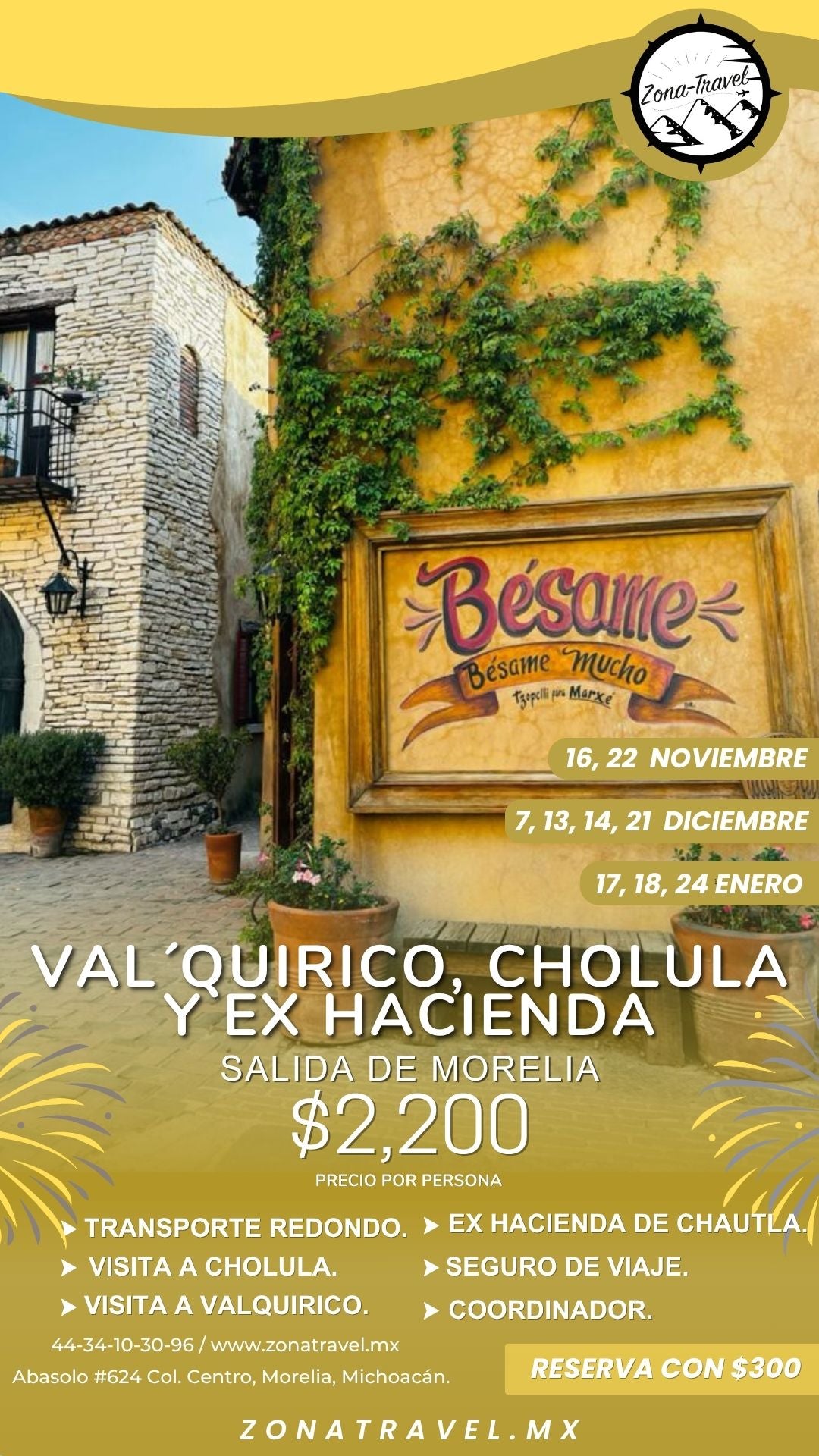 Val´Quirico, Cholula y Ex Hacienda de Chautla