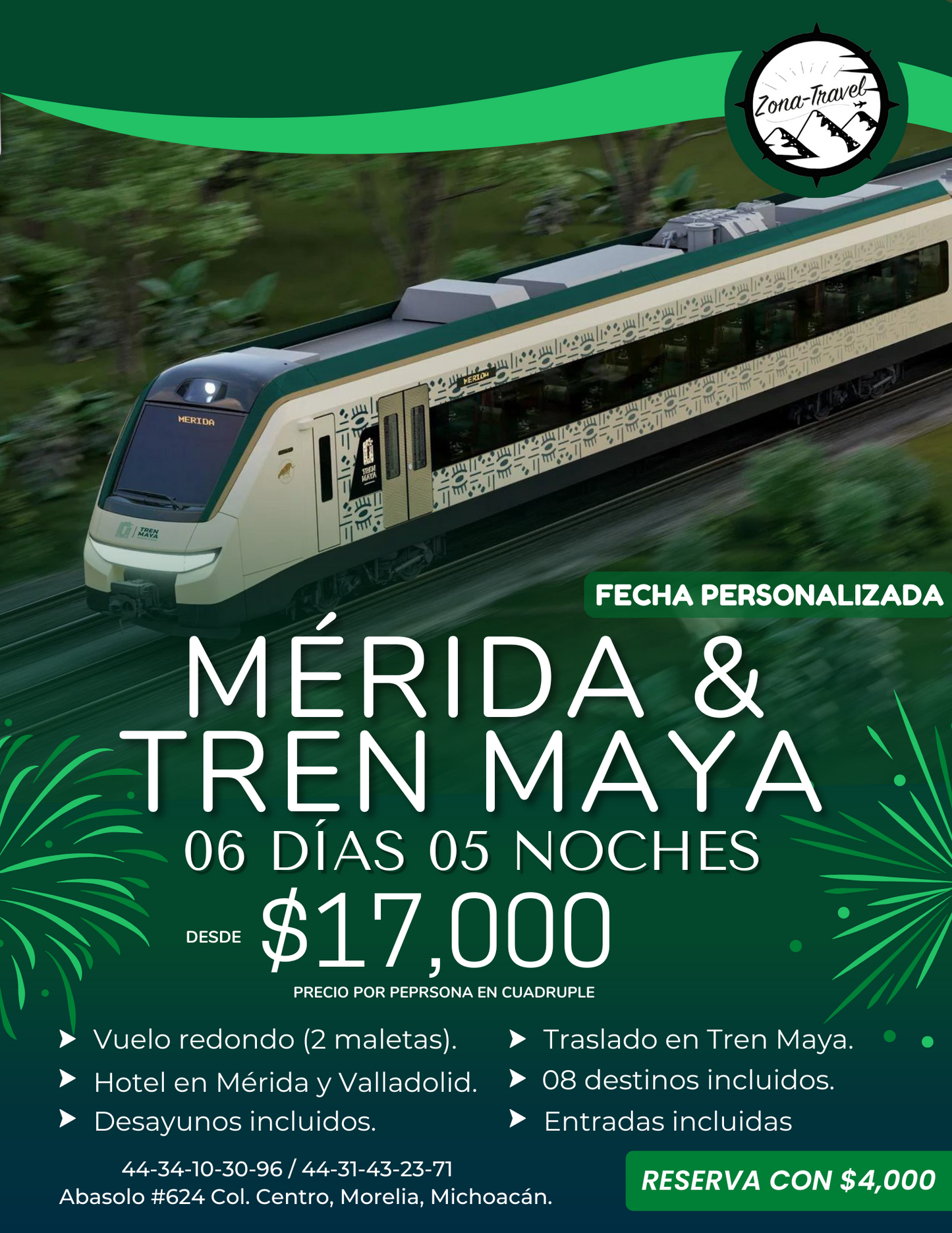 Mérida y Tren Maya - desde GDL