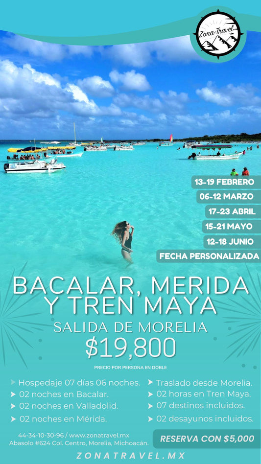 Bacalar, Mérida y Tren Maya