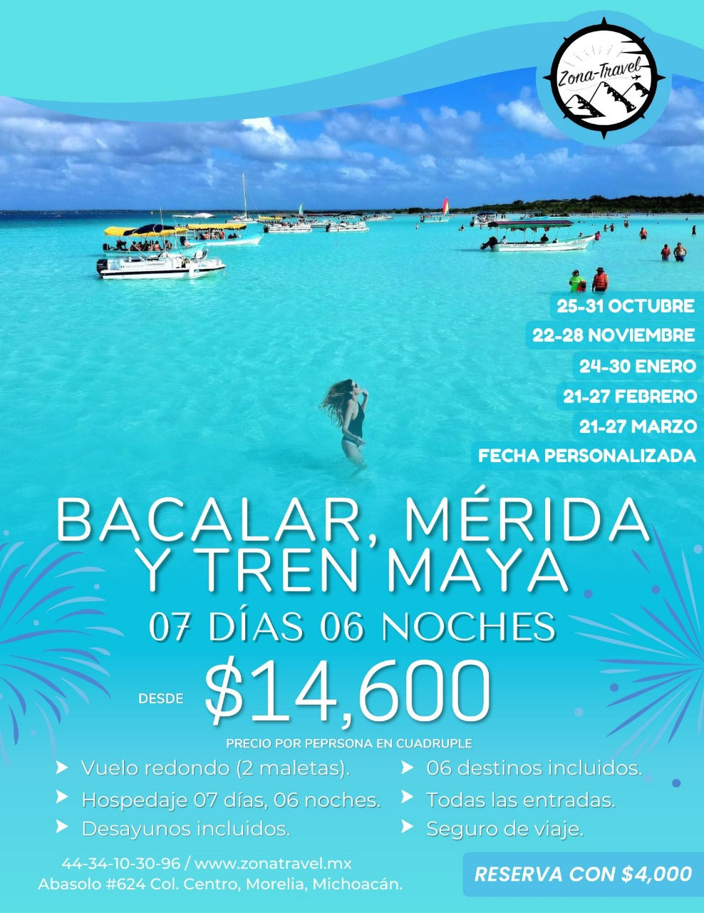 Bacalar, Tren Maya y Mérida